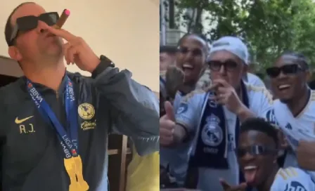 ¡A lo Ancelotti! André Jardine celebra Tricampeonato con puro y gafas oscuras 