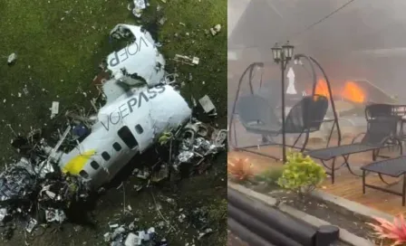 Avioneta se estrella en zona comercial de Brasil y deja varios muertos