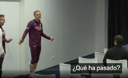 La épica reacción de Luis Enrique al ver la sala de prensa semi vacía