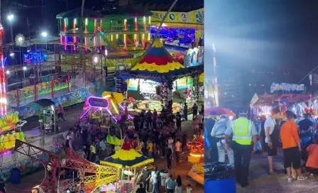 VIDEO: Juego mecánico se desploma en feria de Acapulco