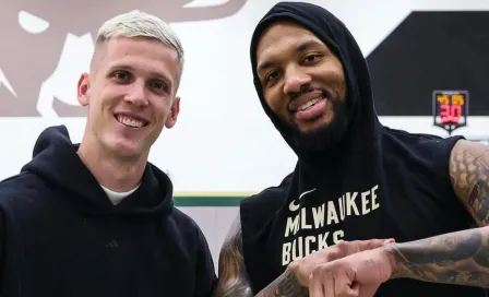 Dani Olmo visita a Damian Lillard y Milwaukee Bucks mientras espera su inscripción