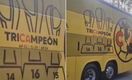 América lucirá su tricampeonato en el autobús del equipo 