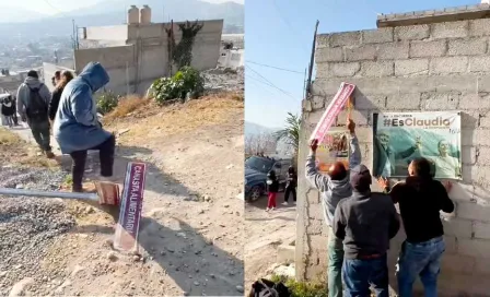 Vecinos de la colonia Cuarta Transformación quitan letreros de calles rebautizadas en homenaje a AMLO