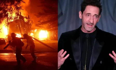 Adrien Brody recibe premio entre lágrimas por los mortales incendios en Los Ángeles