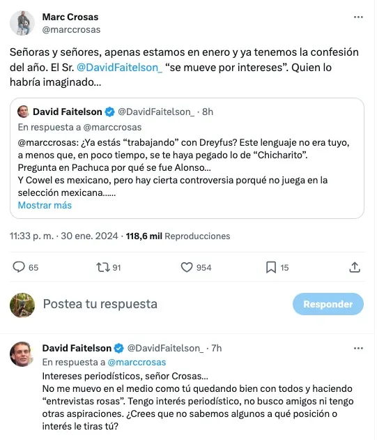 CAPTURA Faitelson se defendió