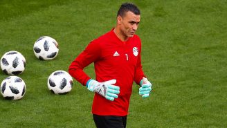 Essam El-Hadary entrena con la Selección de Egipto