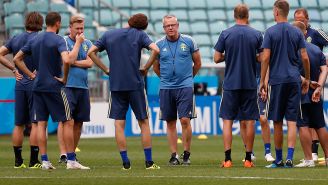 Andersson, en un entrenamiento con sus dirigidos