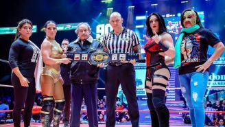 Las protagonistas sobre el ring 