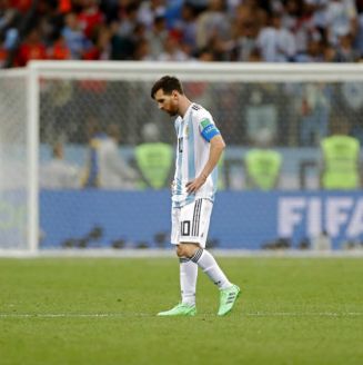 Lionel Messi, durante el partido contra Croacia