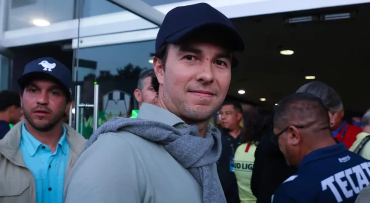 'Checo' Pérez es captado en el Estadio BBVA para presenciar la Final del Apertura 2024