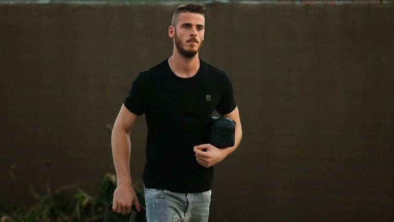 David de Gea se presenta a la concentración de España