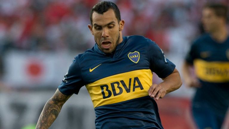 Carlos Tévez, en juego con de boca Juniors 