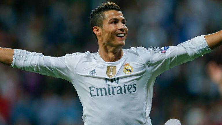 CR7 festeja un gol del Real Madrid