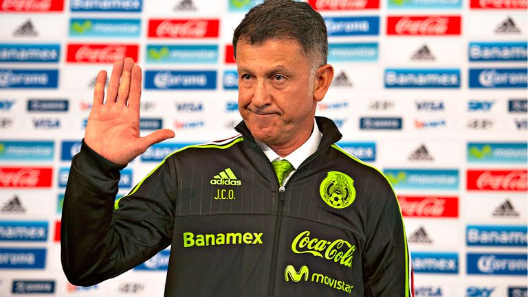 Juan Carlos Osorio durante su presentación como timonel del Tri