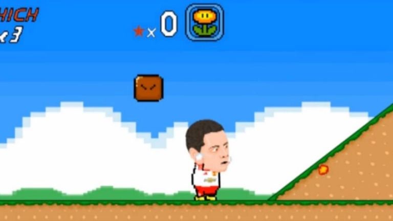 Chicharito parodiado como Mario Bros