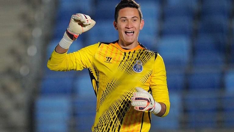 Gudiño celebra tras un partido con el Porto B