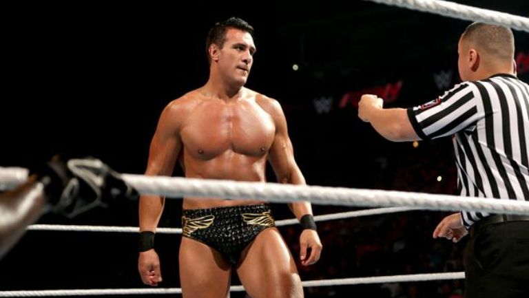 Alberto Del Río durante una lucha