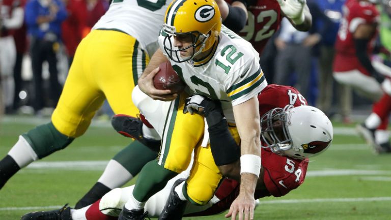 Rodgers es derribado tras la captura rival