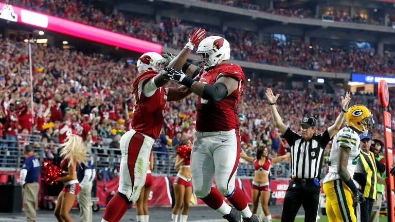 David Johnson celebra un touchdown