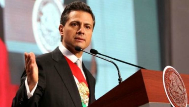 Peña Nieto durante un discurso