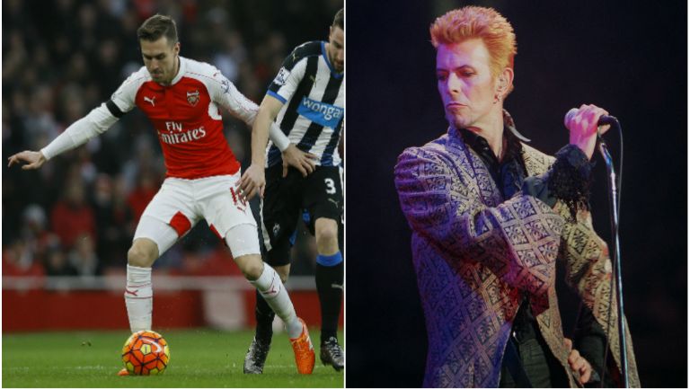 Ramsey en partido del Arsenal y Bowie en concierto