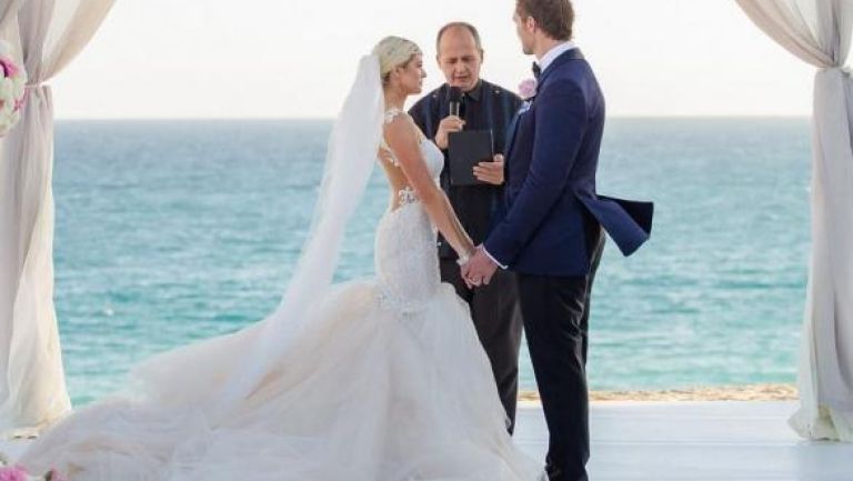 Bajo esta vista se llevó a cabo la boda