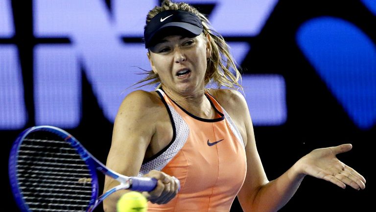 Sharapova durante uno de sus últimos partidos