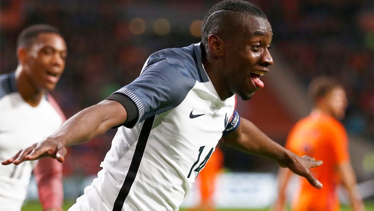 Matuidi celebra el gol de la victoria contra Holanda