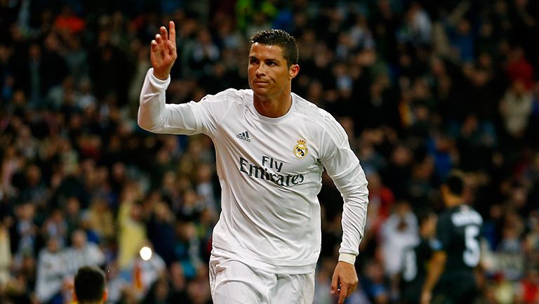 CR7, celebrando un gol contra el Sevilla