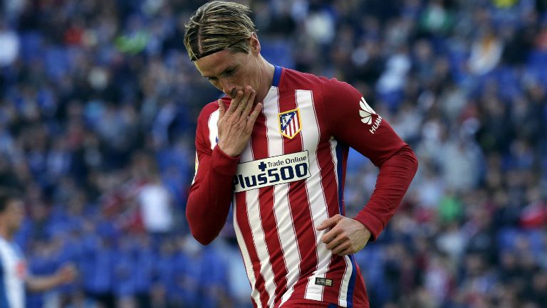 Fernando Torres en partido de Liga