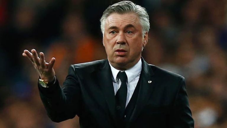 Ancelotti reclama durante un partido