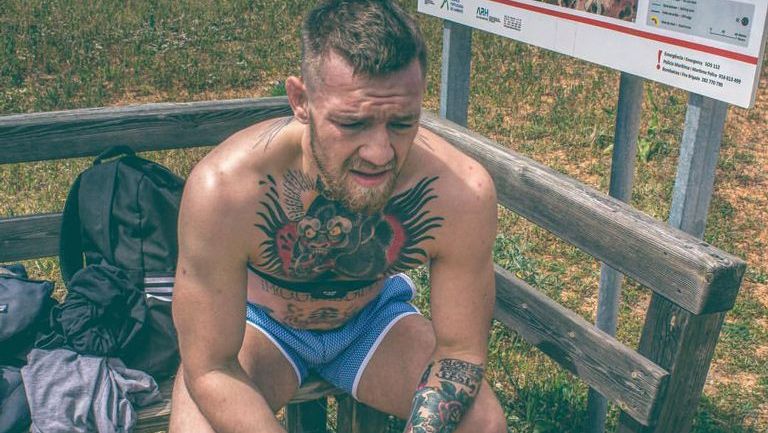 McGregor durante un campamento de preparación