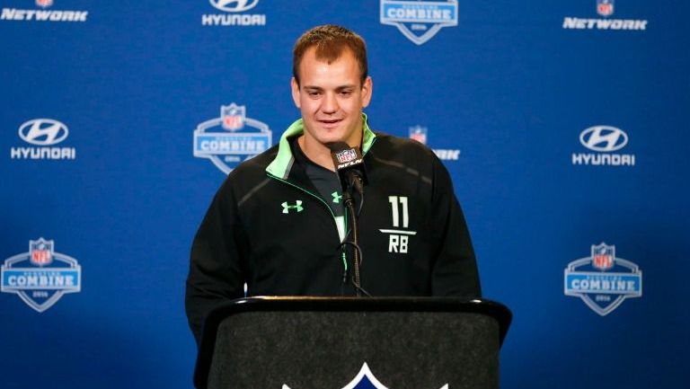 Glenn Gronkowski en conferencia de prensa del Draft 2016