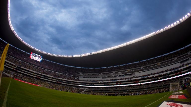 Panorámica de la cancha del Estadio Azteca