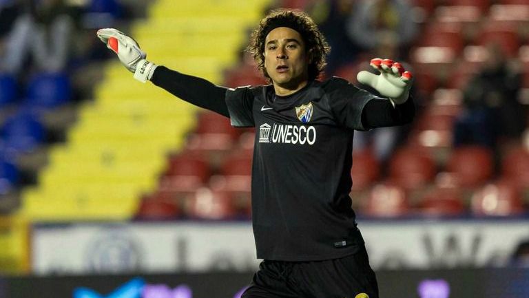 Memo Ochoa durante un partido del Málaga