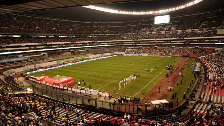 Panorámica del Estadio Azteca en la Ida de Semifinales