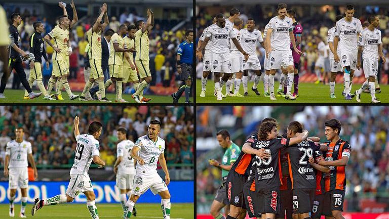 Los cuatro equipos que disputan las Semifinales del Clausura 2016