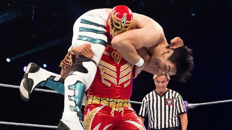 Gran Metalik en su primera lucha en el WCW