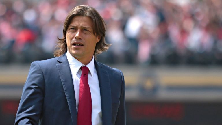 Almeyda durante el partido frente a Pumas de la Jornada 1