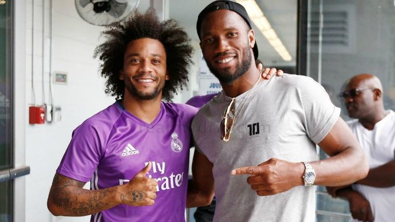 Drogba y Marcelo en las instalaciones del Montreal Impact