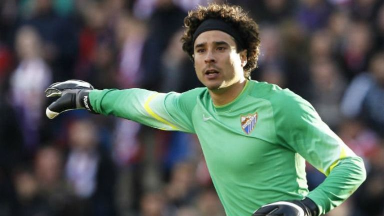 Ochoa, durante un partido del Málaga