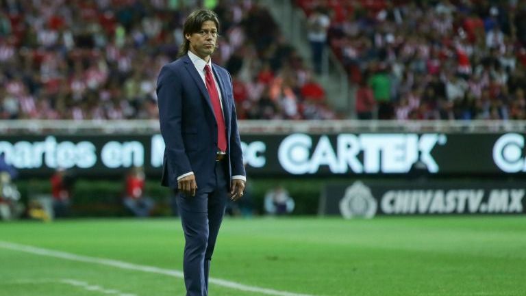 Almeyda en un partido de Chivas