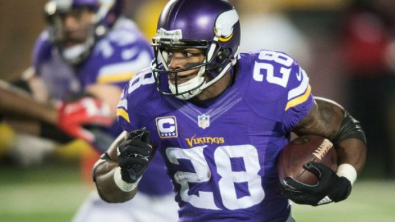 Adrian Peterson con los Vikingos de Minnesota