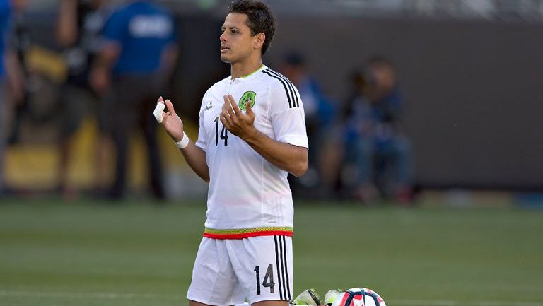 Chicharito, previo a un juego del Tri Mayor