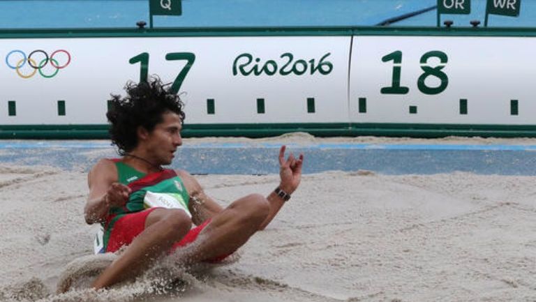 Alberto Álvarez en la clasificación de salto triple en Río 2016