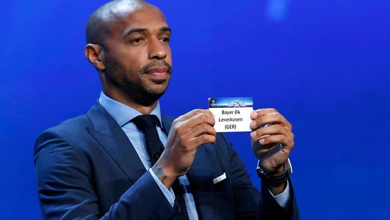 Thierry Henry, durante el sorteo de la Champions 2016-2017