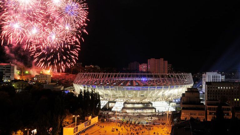 Así luce el Estadio Olímpico de Kiev previo a un juego