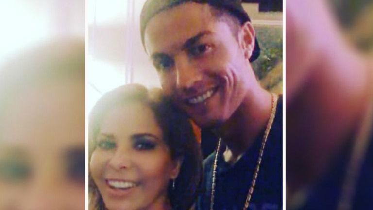 Gloria Trevi junto a Cristiano Ronaldo