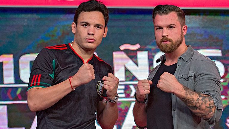 Julio César Chávez Jr. y Dominik Britsch, en presentación de su pelea