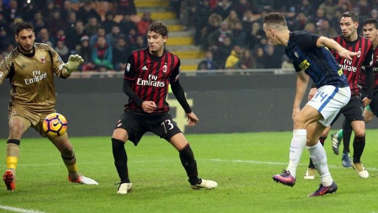 Perisic anota el tanto del empate frente al Milan